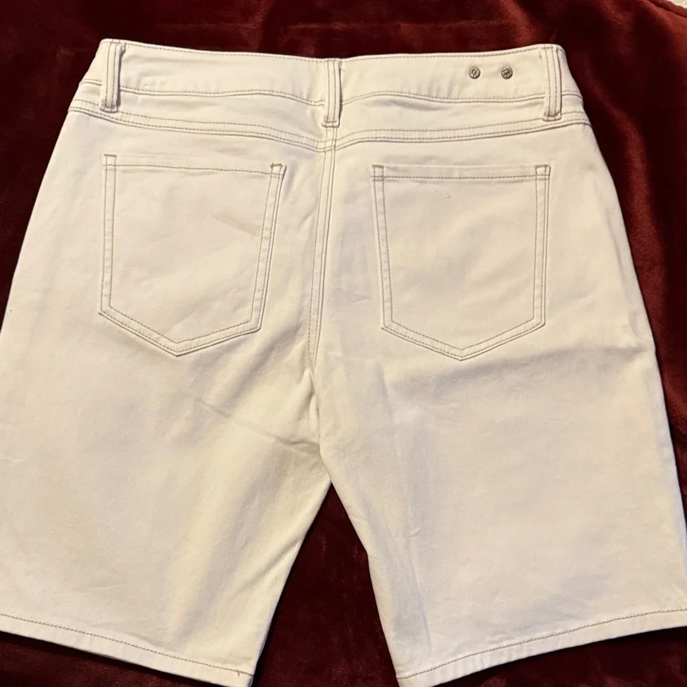 CAbi Women's Cream Jean Shorts - Picture 2 of 3